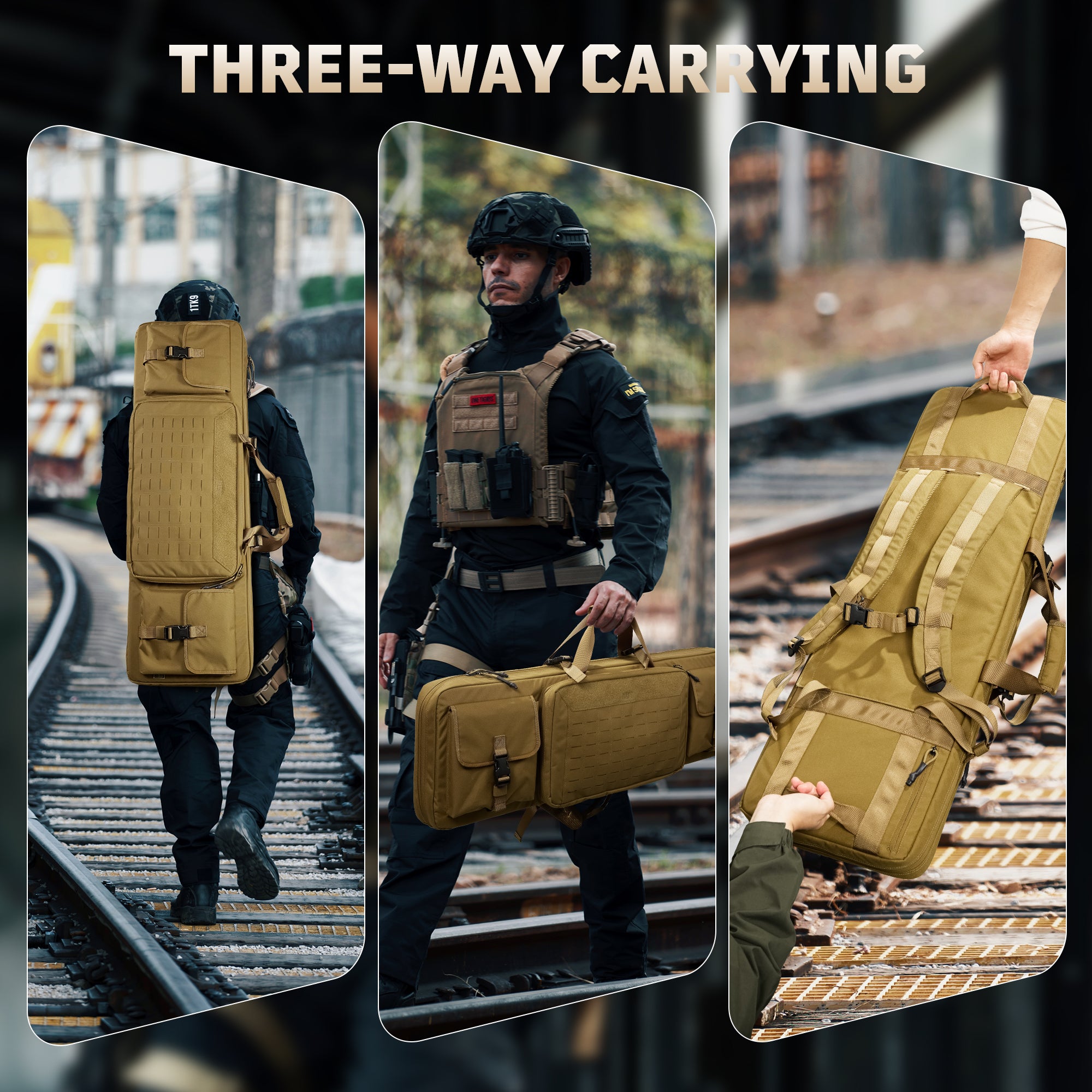 1TG Tactical Soft Rifle Case Gun Bag Backpack Rifle Bag